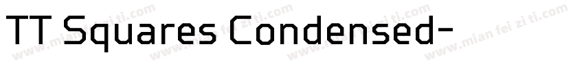 TT Squares Condensed字体转换